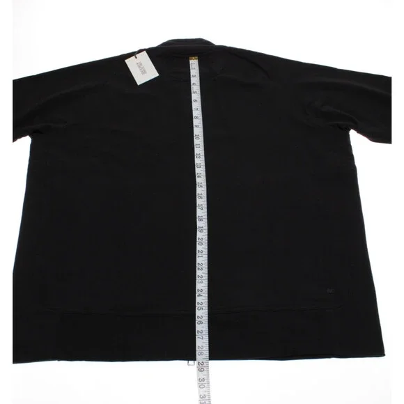 Orchard & Broome NWT Hester Full Zip Sweatshirt Size XXL In Black Cotton Blend